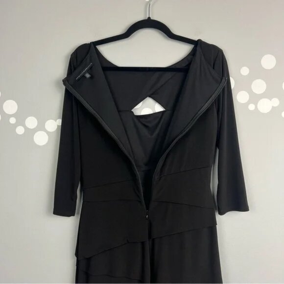 White House Black Market Layered Keyhole Dress Size 10 - Picture 7 of 8